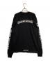 CHROME HEARTS (クロムハーツ) スクロールラベルロングTシャツ ブラック サイズ:L：60000円