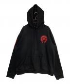 CHROME HEARTSクロムハーツ）の古着「ホースシューパーカー」｜ブラック