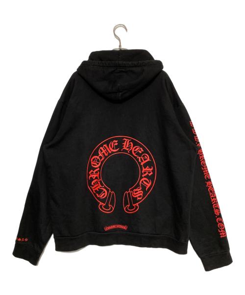 CHROME HEARTS（クロムハーツ）CHROME HEARTS (クロムハーツ) ホースシューパーカー ブラック サイズ:Lの古着・服飾アイテム