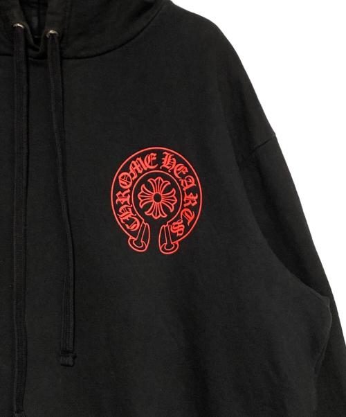 CHROME HEARTS（クロムハーツ）CHROME HEARTS (クロムハーツ) ホースシューパーカー ブラック サイズ:Lの古着・服飾アイテム