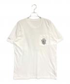 CHROME HEARTSクロムハーツ）の古着「ハーフダガープリントTシャツ」｜ホワイト