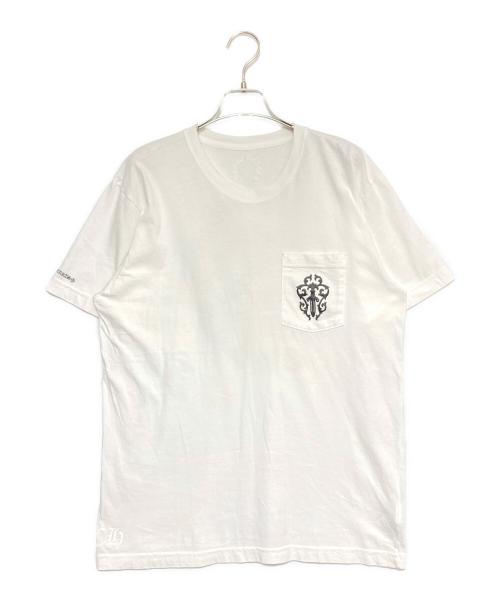 CHROME HEARTS（クロムハーツ）CHROME HEARTS (クロムハーツ) ハーフダガープリントTシャツ ホワイト サイズ:Lの古着・服飾アイテム