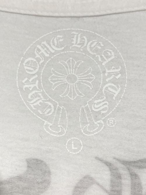 CHROME HEARTS（クロムハーツ）CHROME HEARTS (クロムハーツ) ハーフダガープリントTシャツ ホワイト サイズ:Lの古着・服飾アイテム