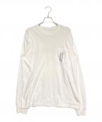 CHROME HEARTSクロムハーツ）の古着「セメタリークロスロングTシャツ」｜ホワイト