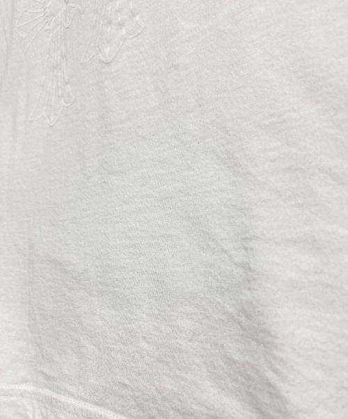 CHROME HEARTS（クロムハーツ）CHROME HEARTS (クロムハーツ) セメタリークロスロングTシャツ ホワイト サイズ:Lの古着・服飾アイテム