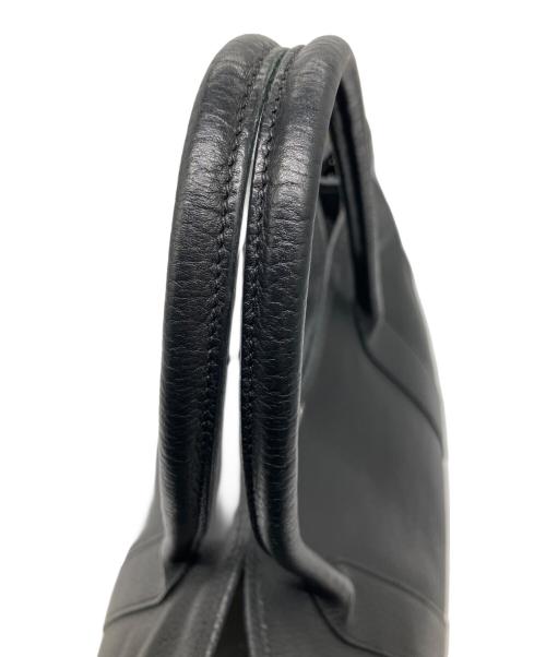 HERMES（エルメス）HERMES (エルメス) ガーデンパーティーPM/シルバー金具/ノワール/ネゴンダ/□L刻印：2008年製 ブラック サイズ:PMの古着・服飾アイテム