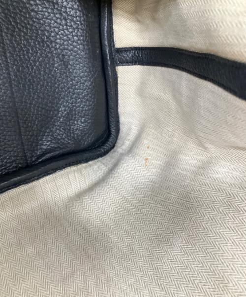 HERMES（エルメス）HERMES (エルメス) ガーデンパーティーPM/シルバー金具/ノワール/ネゴンダ/□L刻印：2008年製 ブラック サイズ:PMの古着・服飾アイテム