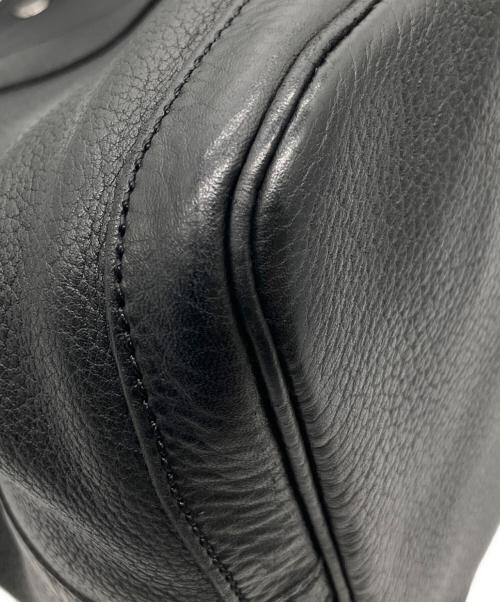 HERMES（エルメス）HERMES (エルメス) ガーデンパーティーPM/シルバー金具/ノワール/ネゴンダ/□L刻印：2008年製 ブラック サイズ:PMの古着・服飾アイテム