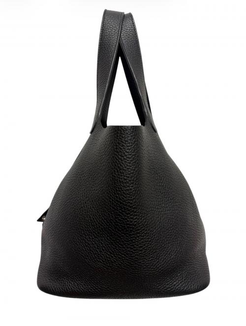 HERMES（エルメス）HERMES (エルメス) ピコタンロック MM/シルバー金具/トリヨンクレマンス/ブラック/Y刻印/2020年 ブラック サイズ:MMの古着・服飾アイテム