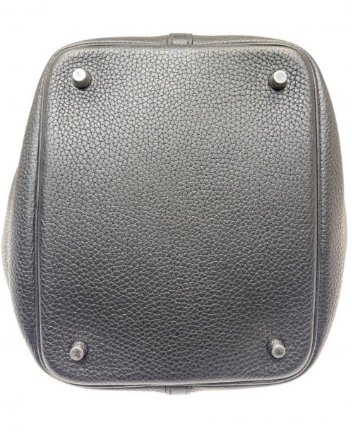 HERMES（エルメス）HERMES (エルメス) ピコタンロック MM/シルバー金具/トリヨンクレマンス/ブラック/Y刻印/2020年 ブラック サイズ:MMの古着・服飾アイテム