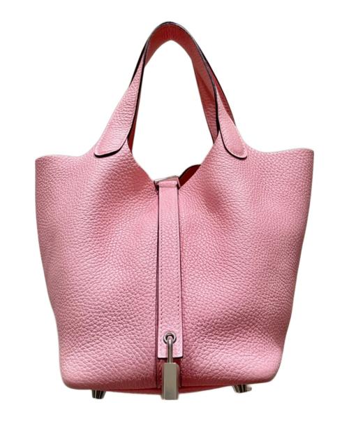 HERMES（エルメス）HERMES (エルメス) ピコタンロック PM/シルバー金具/トレヨンクレマンス/ローズサクラ/U刻印 ローズサクラ サイズ:PMの古着・服飾アイテム