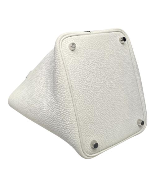 HERMES（エルメス）HERMES (エルメス) ピコタン ロック PM/シルバー金具/トリヨンクレマンス/ニューホワイト/B刻印 ニューホワイト サイズ:PMの古着・服飾アイテム