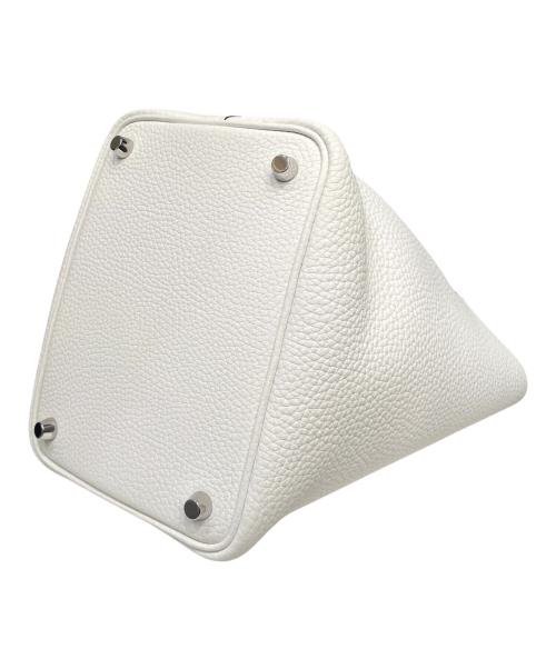 HERMES（エルメス）HERMES (エルメス) ピコタン ロック PM/シルバー金具/トリヨンクレマンス/ニューホワイト/B刻印 ニューホワイト サイズ:PMの古着・服飾アイテム