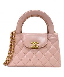 CHANEL（シャネル）の古着「ハンドルショルダーバッグ」｜ピンク×ゴールド金具