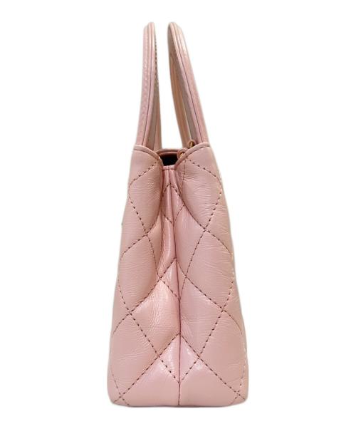 CHANEL（シャネル）CHANEL (シャネル) ハンドルショルダーバッグ ピンク×ゴールド金具の古着・服飾アイテム