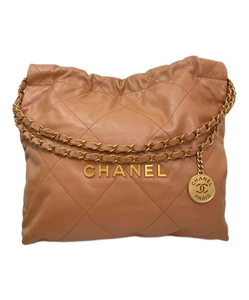 CHANEL（シャネル）CHANEL (シャネル) シャネル22 スモール キャメル サイズ:スモールの古着・服飾アイテム