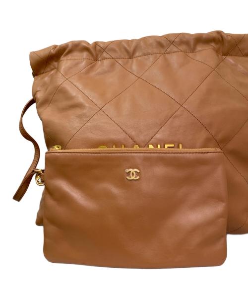 CHANEL（シャネル）CHANEL (シャネル) シャネル22 スモール キャメル サイズ:スモールの古着・服飾アイテム