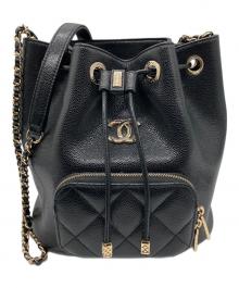 CHANEL（シャネル）の古着「CC マトラッセ バケットバッグ AS2353」｜ブラック