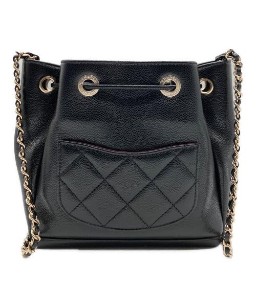 CHANEL（シャネル）CHANEL (シャネル) CC マトラッセ バケットバッグ AS2353 ブラック サイズ:-の古着・服飾アイテム