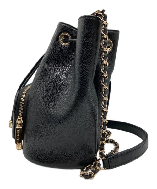 CHANEL（シャネル）CHANEL (シャネル) CC マトラッセ バケットバッグ AS2353 ブラック サイズ:-の古着・服飾アイテム