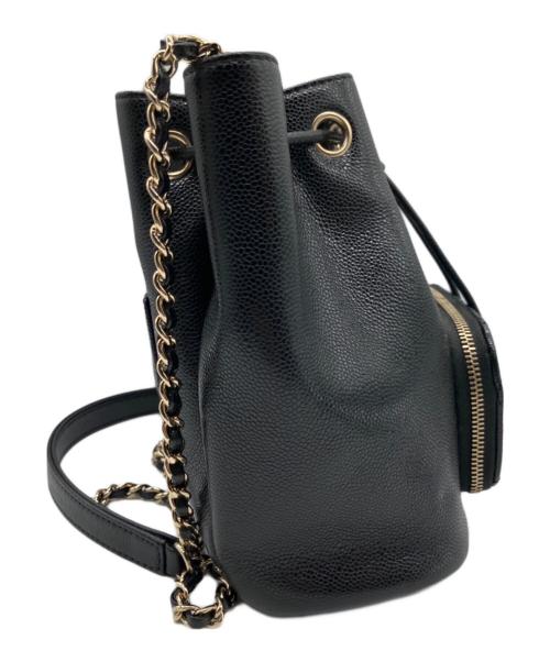 CHANEL（シャネル）CHANEL (シャネル) CC マトラッセ バケットバッグ AS2353 ブラック サイズ:-の古着・服飾アイテム