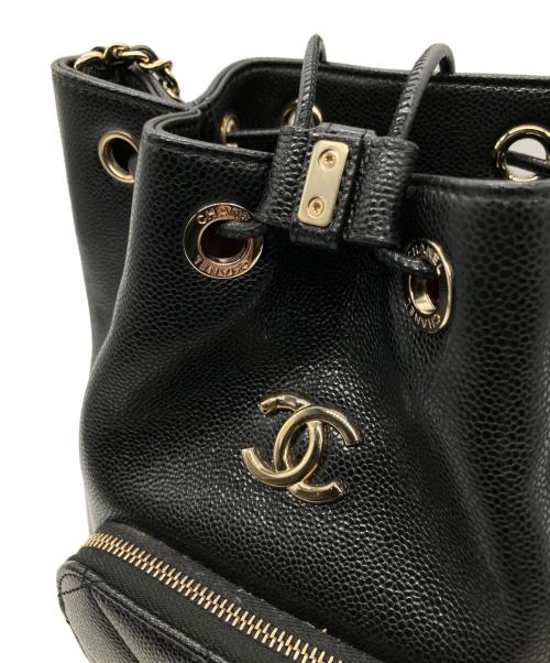 CHANEL（シャネル）CHANEL (シャネル) CC マトラッセ バケットバッグ AS2353 ブラック サイズ:-の古着・服飾アイテム