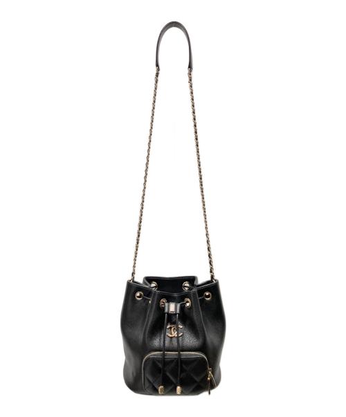 CHANEL（シャネル）CHANEL (シャネル) CC マトラッセ バケットバッグ AS2353 ブラック サイズ:-の古着・服飾アイテム