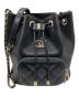 CHANEL（シャネル）の古着「CC マトラッセ バケットバッグ AS2353」｜ブラック