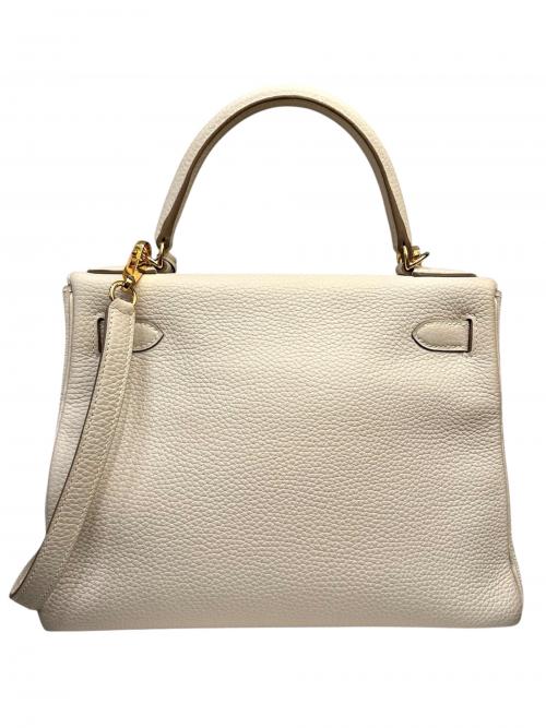 HERMES（エルメス）HERMES (エルメス) ケリー28 内縫い/ゴールド金具/トリヨンクレマンス/クレ/A刻印 クレ サイズ:28の古着・服飾アイテム