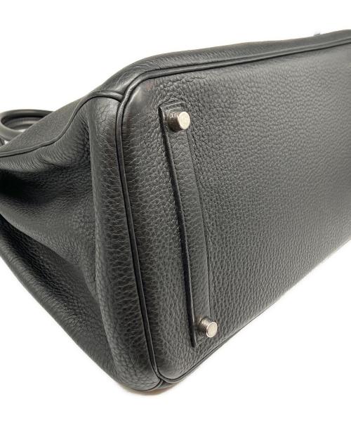 HERMES（エルメス）HERMES (エルメス) バーキン 35/シルバー金具/トリヨンクレマンス/ブラック/□M刻印 ブラック サイズ:35の古着・服飾アイテム