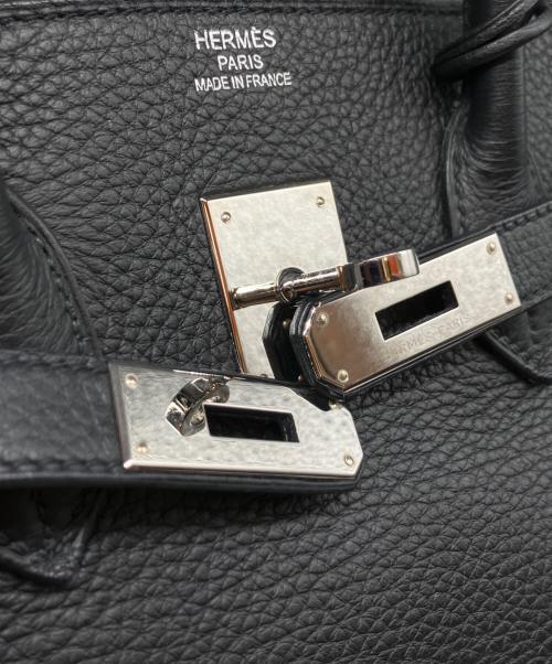 HERMES（エルメス）HERMES (エルメス) バーキン 35/シルバー金具/トリヨンクレマンス/ブラック/□M刻印 ブラック サイズ:35の古着・服飾アイテム