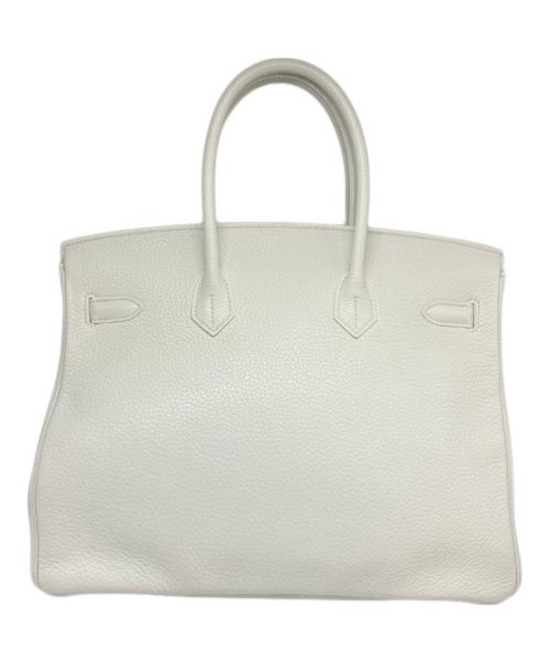 HERMES（エルメス）HERMES (エルメス) バーキン 35/シルバー金具/トリヨンクレマンス/ホワイト/T刻印:2015年 ホワイト サイズ:35の古着・服飾アイテム