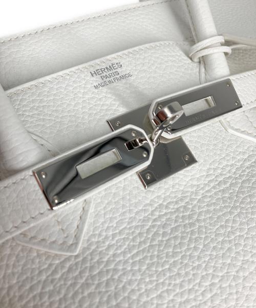 HERMES（エルメス）HERMES (エルメス) バーキン 35/シルバー金具/トリヨンクレマンス/ホワイト/T刻印:2015年 ホワイト サイズ:35の古着・服飾アイテム