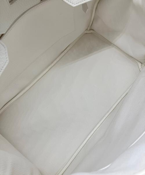 HERMES（エルメス）HERMES (エルメス) バーキン 35/シルバー金具/トリヨンクレマンス/ホワイト/T刻印:2015年 ホワイト サイズ:35の古着・服飾アイテム