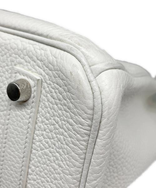HERMES（エルメス）HERMES (エルメス) バーキン 35/シルバー金具/トリヨンクレマンス/ホワイト/T刻印:2015年 ホワイト サイズ:35の古着・服飾アイテム