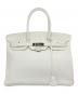HERMES（エルメス）の古着「バーキン 35/シルバー金具/トリヨンクレマンス/ホワイト/T刻印:2015年」｜ホワイト