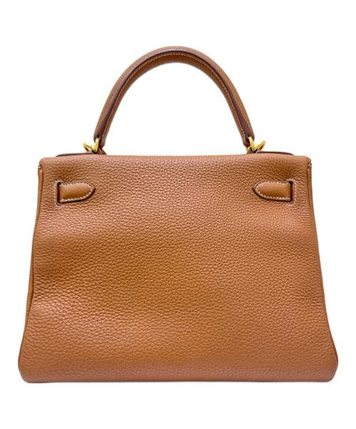 HERMES（エルメス）HERMES (エルメス) ケリー28 内縫い/トゴ/	ゴールド×ゴールド金具/Z刻印:2021年/V金具 ゴールド×ゴールド金具 サイズ:28の古着・服飾アイテム