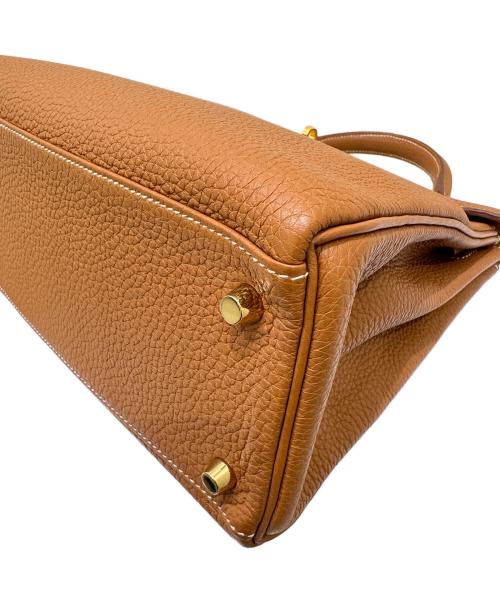 HERMES（エルメス）HERMES (エルメス) ケリー28 内縫い/トゴ/	ゴールド×ゴールド金具/Z刻印:2021年/V金具 ゴールド×ゴールド金具 サイズ:28の古着・服飾アイテム