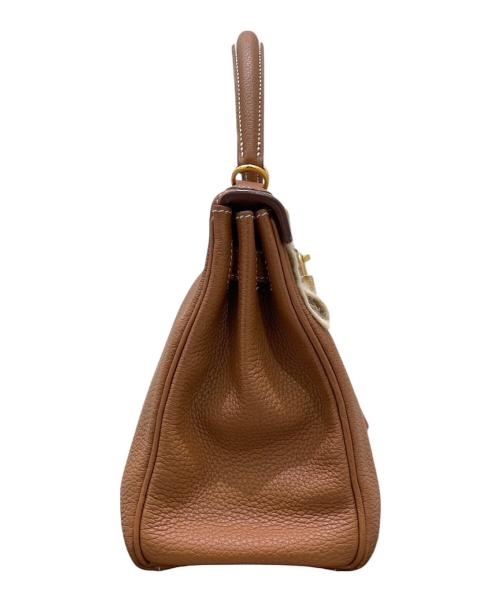 HERMES（エルメス）HERMES (エルメス) ケリー28 内縫い/トゴ/	ゴールド×ゴールド金具/Z刻印:2021年/V金具 ゴールド×ゴールド金具 サイズ:28の古着・服飾アイテム