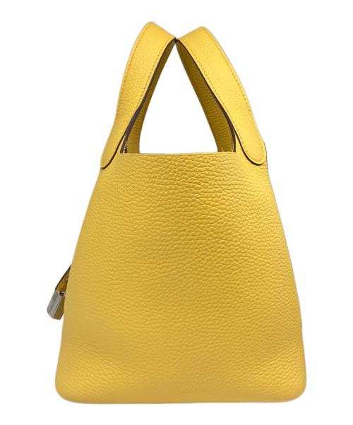 HERMES（エルメス）HERMES (エルメス) ピコタンロック PM/シルバー金具/トリヨンクレマンス/サン/W刻印 サン サイズ:PMの古着・服飾アイテム