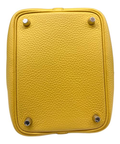 HERMES（エルメス）HERMES (エルメス) ピコタンロック PM/シルバー金具/トリヨンクレマンス/サン/W刻印 サン サイズ:PMの古着・服飾アイテム