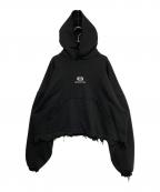 BALENCIAGAバレンシアガ）の古着「ユニティスポーツアイコンクロップドパーカー」｜ブラック