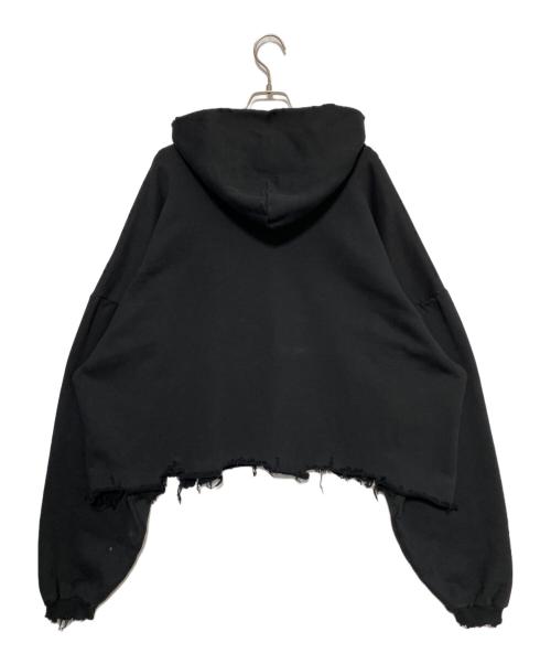 BALENCIAGA（バレンシアガ）BALENCIAGA (バレンシアガ) ユニティスポーツアイコンクロップドパーカー ブラック サイズ:3の古着・服飾アイテム