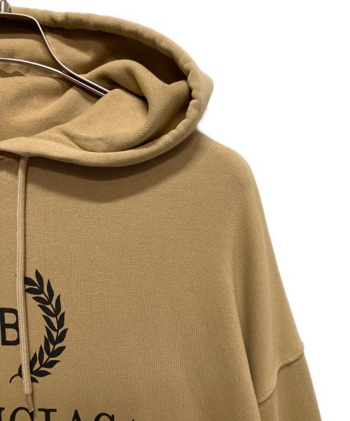 BALENCIAGA（バレンシアガ）BALENCIAGA (バレンシアガ) 19AW BB LOGO HOODIE/BBロゴパーカー ベージュ サイズ:Mの古着・服飾アイテム