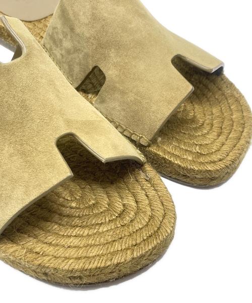 HERMES（エルメス）HERMES (エルメス) アンティグア Hエスパドリーユサンダル オリーブ サイズ:42の古着・服飾アイテム