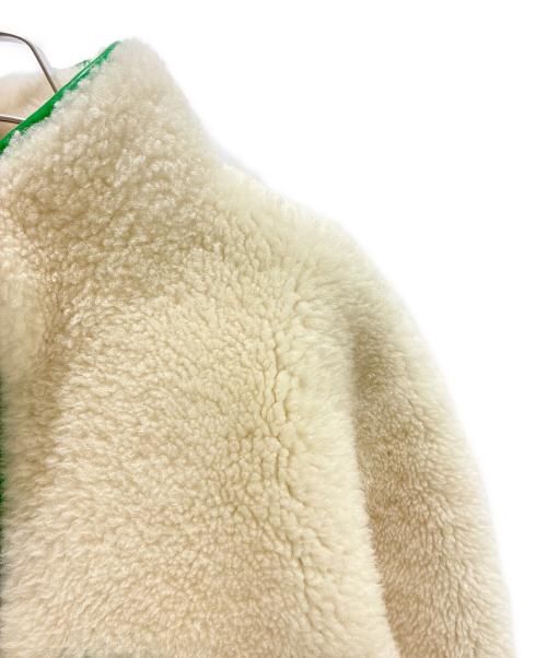 LOUIS VUITTON（ルイ ヴィトン）LOUIS VUITTON (ルイ ヴィトン) 21AW ムートンモノグラムシアリングJKT RM212 FW4 HLL68E アイボリー×グリーン サイズ:44の古着・服飾アイテム