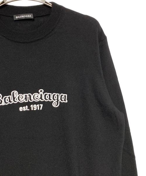 BALENCIAGA（バレンシアガ）BALENCIAGA (バレンシアガ) ロゴニット ブラック サイズ:Sの古着・服飾アイテム
