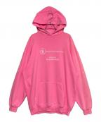 BALENCIAGAバレンシアガ）の古着「WFPロゴパーカー」｜ピンク