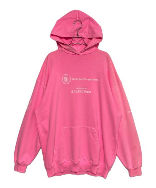 BALENCIAGA（バレンシアガ）BALENCIAGA (バレンシアガ) WFPロゴパーカー ピンク サイズ:XSの古着・服飾アイテム