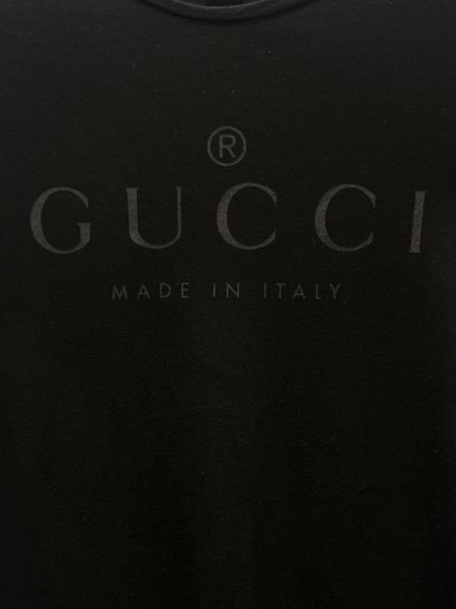 GUCCI（グッチ）GUCCI (グッチ) トーナルロゴTシャツ ブラック サイズ:Lの古着・服飾アイテム
